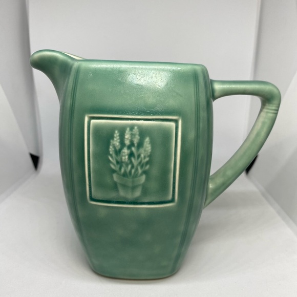Pfaltzgraff Naturewood Serenity Green Creamer 4.5" Tall USED - Picture 4 of 7